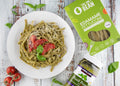 Basil Pesto with Edamame Fettuccine