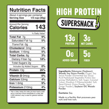 Load image into Gallery viewer, The Only Bean - Crunchy Roasted Edamame Beans (Wasabi Soy Sauce) - Keto Snack, High Protein, Healthy Snacks, Low Carb, Gluten-Free & Vegan (4.0oz) (3 Pack)
