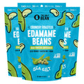 The Only Bean - Crunchy Roasted Edamame Beans (Sea Salt) - Keto Snack, High Protein, Healthy Snacks, Low Carb, Gluten-Free & Vegan (4.0oz) (3 Pack)