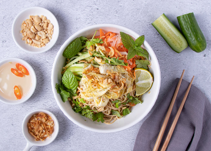 Vietnamese Noodle Salad With Lemongrass
