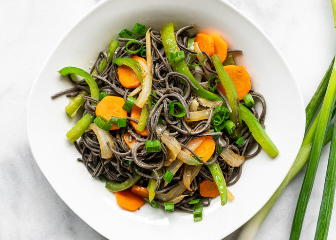 Healthy Asian Black Bean Noodle Stir-Fry
