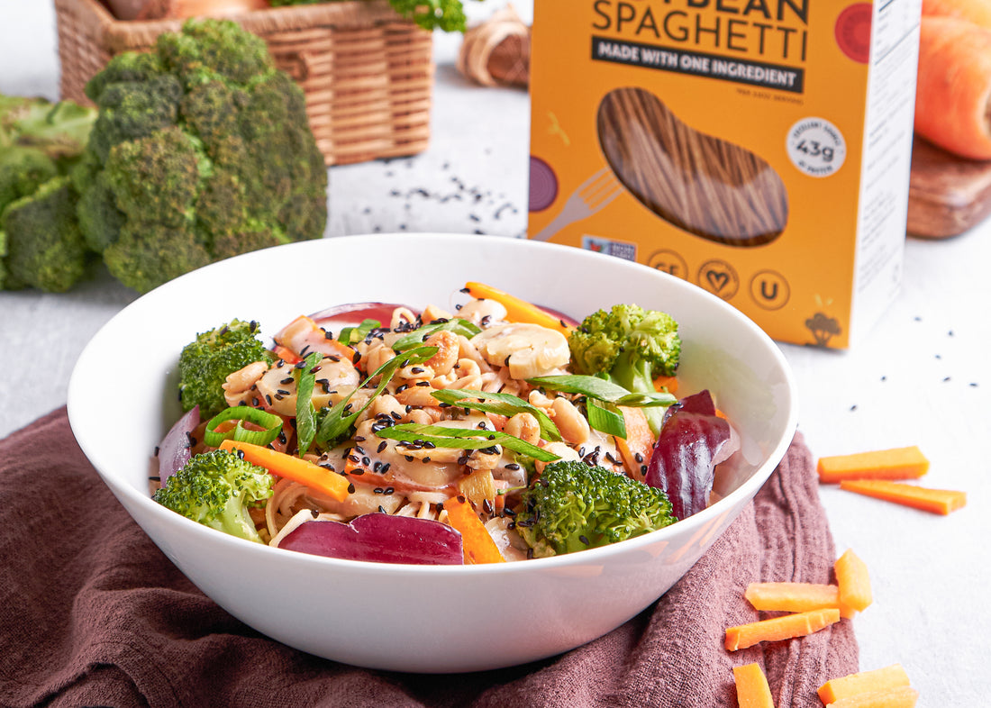 High Protein Sesame Noodles
