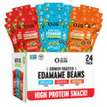 The Only Bean - Crunchy Roasted Edamame Beans (Variety Pack) - High Protein, Healthy Snacks, Low Carb, Gluten-Free & Vegan (0.9oz) (24 Pack)