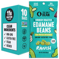 The Only Bean - Crunchy Roasted Edamame Beans (Ranch) - Keto Snack, High Protein, Healthy Snacks, Low Carb, Gluten-Free & Vegan (0.9oz) (10 Pack)