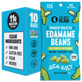 The Only Bean - Crunchy Roasted Edamame Beans (Sea Salt) - Keto Snack, High Protein, Healthy Snacks, Low Carb, Gluten-Free & Vegan (0.9oz) (10 Pack)