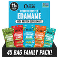 The Only Bean - Crunchy Roasted Edamame Beans (Variety) - Keto Snack, High Protein, Healthy Snacks, Low Carb, Gluten-Free & Vegan (0.9oz) (45 Pack)