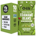 The Only Bean - Crunchy Roasted Edamame Beans (Wasabi Soy Sauce) - Keto Snack, High Protein, Healthy Snacks, Low Carb, Gluten-Free & Vegan (0.9oz) (10 Pack)