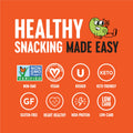 The Only Bean - Crunchy Roasted Edamame Beans (Buffalo) - Keto Snack, High Protein, Healthy Snacks, Low Carb, Gluten-Free & Vegan (4.0oz) (3 Pack)