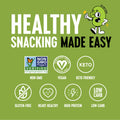 The Only Bean - Crunchy Roasted Edamame Beans (Wasabi Soy Sauce) - Keto Snack, High Protein, Healthy Snacks, Low Carb, Gluten-Free & Vegan (0.9oz) (10 Pack)