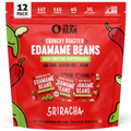 The Only Bean - Crunchy Roasted Edamame Beans (Sriracha) - Keto Snack, High Protein, Healthy Snacks, Low Carb, Gluten-Free & Vegan (0.9oz) (12 Pack)