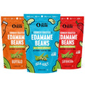 The Only Bean - Crunchy Roasted Edamame Beans (Variety) - Keto Snack, High Protein, Healthy Snacks, Low Carb, Gluten-Free & Vegan (4.0oz) (3 Pack)