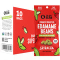 The Only Bean - Crunchy Roasted Edamame Beans (Sriracha) - Keto Snack, High Protein, Healthy Snacks, Low Carb, Gluten-Free & Vegan (0.9oz) (10 Pack)