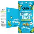 The Only Bean - Crunchy Roasted Edamame Beans (Sea Salt) - Keto Snack, High Protein, Healthy Snacks, Low Carb, Gluten-Free & Vegan (0.9oz) (10 Pack)